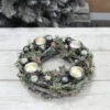 Wooden Wreath Tealight Candle Holder Christmas Decoration 30cm -Halloween Supply Store XS5769 LS 1 opt