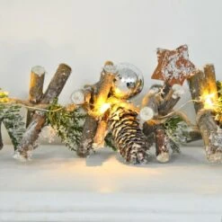 1m Pre-Lit Decorated Wooden Garland Christmas Decoration -Halloween Supply Store XS5773 LS 2 opt 28529.1604319290.1100.1100
