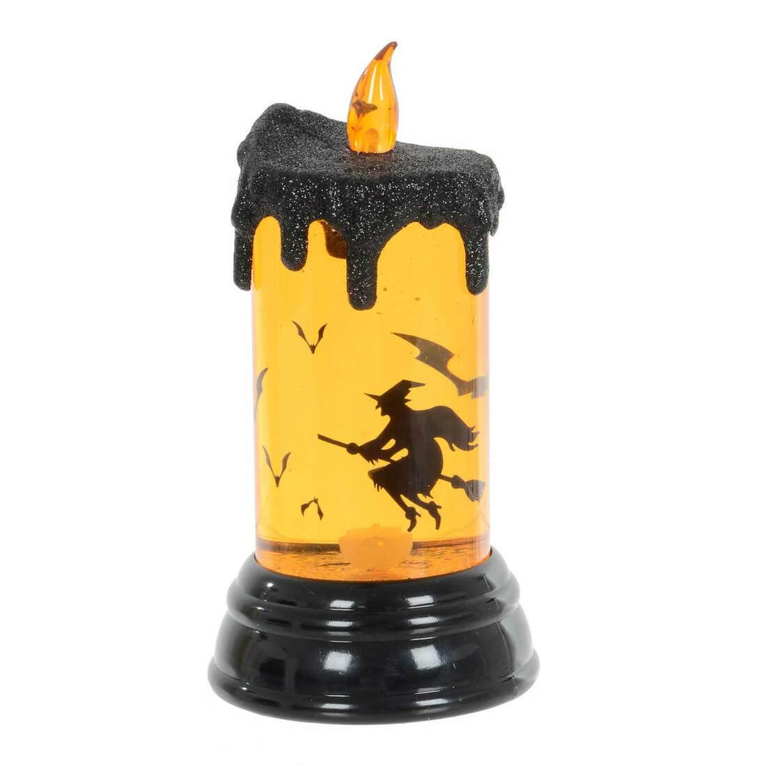 Light Up Glitter Water Halloween Decoration - Witch Candle 4 Light Up Glitter Water Halloween Decoration - Witch Candle - Image 2