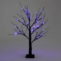 Black Glitter Mini Halloween Twig Tree LED Lights 60cm 23 Black Glitter Mini Halloween Twig Tree LED Lights 60cm -Halloween Supply Store XS5828 1600 1 11843.1537973141.1100.1100