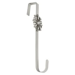 Christmas Wreath Hanger Snowflake Silver Metal Door Hook 35cm -Halloween Supply Store XS5834 1600 2 88053.1539771216.1100.1100