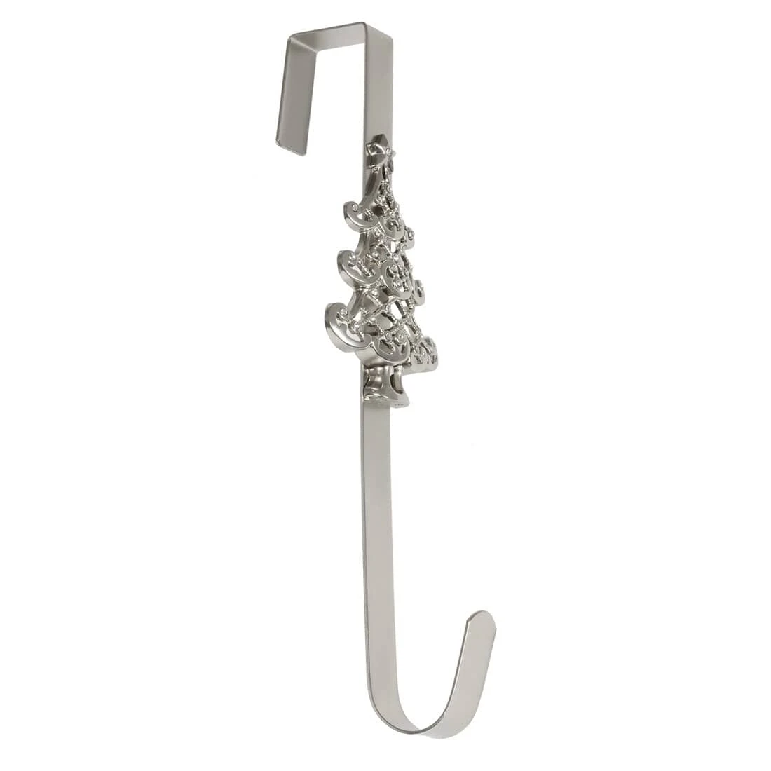 Christmas Wreath Hanger Tree Silver Metal Door Hook 35cm 4 Christmas Wreath Hanger Tree Silver Metal Door Hook 35cm - Image 2