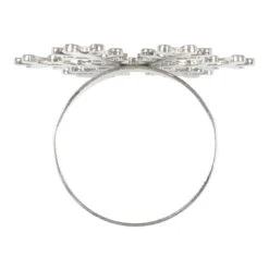 Set Of 4 Christmas Napkin Rings Silver Metal Table Decoration 14 Set Of 4 Christmas Napkin Rings Silver Metal Table Decoration -Halloween Supply Store XS5838 1600 3 50955.1539771705.1100.1100