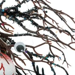 15" Glittery Eyeballs Halloween Wreath Hanging Decoration -Halloween Supply Store XS5953 1600 4 52105.1533733294.1100.1100