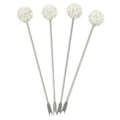 Set Of 4 Stainless Steel Picks Party Food Cocktail Olives -Halloween Supply Store XS5984 1600 2 opt 59183.1586166197.1100.1100