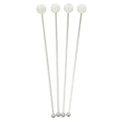 Set Of 4 Swizzle Sticks Cocktail Stirrers Stainless Steel -Halloween Supply Store XS5989 1600 2 opt 59900.1586163612.1100.1100