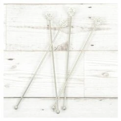 Set Of 4 Swizzle Sticks Cocktail Stirrers Stainless Steel -Halloween Supply Store XS5989 1600 3 opt 62344.1594895861.1100.1100