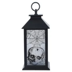 Cackle & Co Black Halloween Design Lantern With Lights -Halloween Supply Store XS6362 1600 3 04369.1564660729.1100.1100