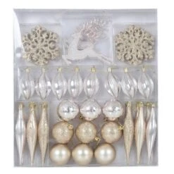 45pc Metallic Christmas Tree Decoration Set Mixed Baubles 13 45pc Metallic Christmas Tree Decoration Set Mixed Baubles -Halloween Supply Store XS6477 1600 1 55426.1569324595.1100.1100
