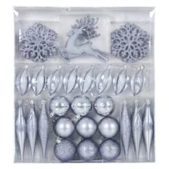 45pc Metallic Christmas Tree Decoration Set Mixed Baubles 12 45pc Metallic Christmas Tree Decoration Set Mixed Baubles -Halloween Supply Store XS6478 1600 1 36435.1592469846.1100.1100