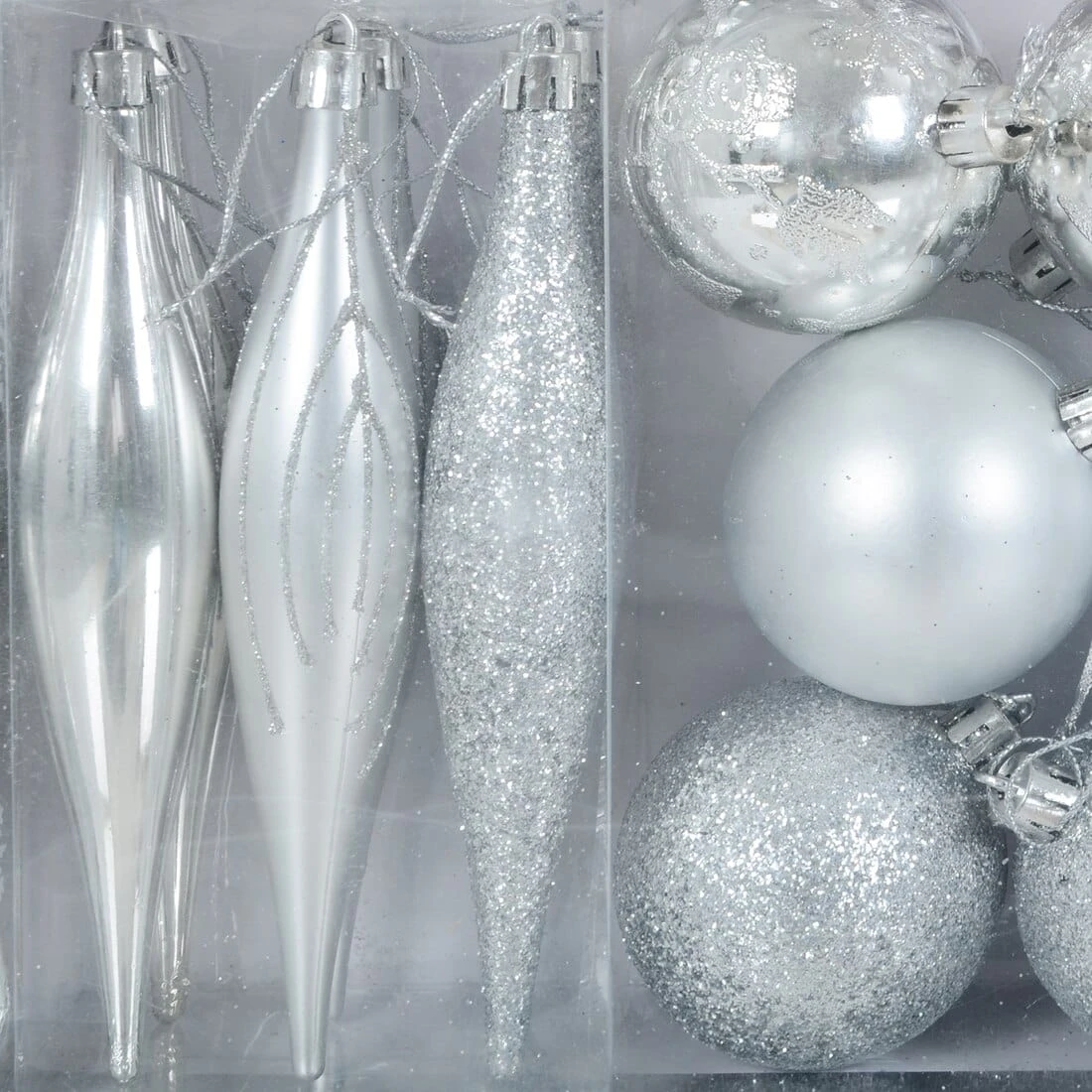 45pc Metallic Christmas Tree Decoration Set Mixed Baubles 7 45pc Metallic Christmas Tree Decoration Set Mixed Baubles - Image 5