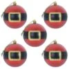 5pk Large Novelty Santa Belt Christmas Tree Baubles 10cm -Halloween Supply Store XS6480 1600 1 08969.1569324005.1100.1100