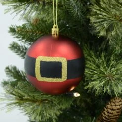 5pk Large Novelty Santa Belt Christmas Tree Baubles 10cm -Halloween Supply Store XS6480 lifestyle 1600 33651.1569324000.1100.1100