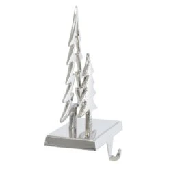 Silver Christmas Stocking Hanger Mantel Shelf Decoration -Halloween Supply Store XS6483 1600 2 28921.1567522924.1100.1100