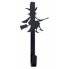 Black Metal Witch Halloween Wreath Hanger Over Door Design