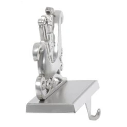 Silver Christmas Stocking Hanger Mantel Shelf Decoration -Halloween Supply Store XS6489 1600 2 15962.1567522968.1100.1100