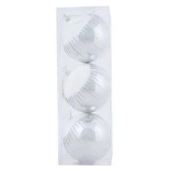 3pk Shiny Christmas Tree Baubles With Glitter Snowscape -Halloween Supply Store XS6490 1600 3 32612.1569832922.1100.1100