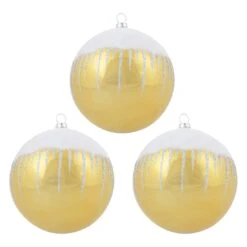3pk Shiny Christmas Tree Baubles With Glitter Snowscape -Halloween Supply Store XS6492 1600 1a 12017.1569832896.1100.1100