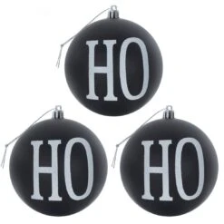 3pk Large HO HO HO Christmas Tree Baubles 10cm Black/Red 8 3pk Large HO HO HO Christmas Tree Baubles 10cm Black/Red -Halloween Supply Store XS6494 1600 1 07394.1567509011.1100.1100