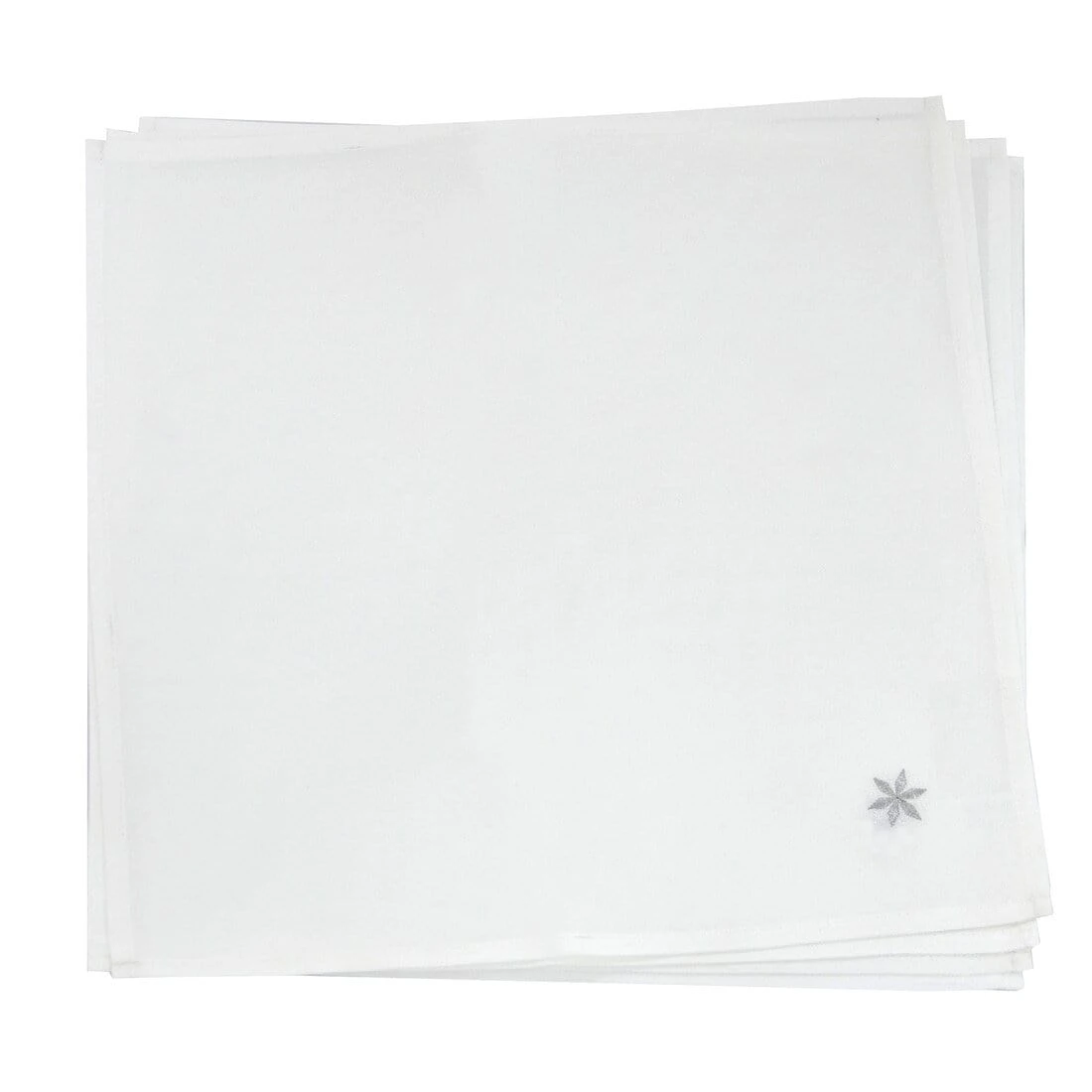 Christmas Baubles Tablecloths Napkins Fabric White Red 6 Christmas Baubles Tablecloths Napkins Fabric White Red - Image 4