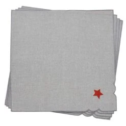 Christmas Presents Tablecloths Napkins Grey Fabric Embroidery -Halloween Supply Store XS6583 1600 1 18168.1570087829.1100.1100