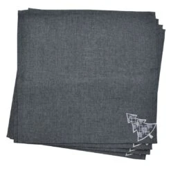Christmas Tree Tablecloths Napkins Grey Fabric Embroidered 10 Christmas Tree Tablecloths Napkins Grey Fabric Embroidered -Halloween Supply Store XS6595 1600 1 84820.1570092170.1100.1100