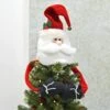 Novelty Christmas Tree Hugger Topper Bendy Arms Elf Santa Snowman 2 Novelty Christmas Tree Hugger Topper Bendy Arms Elf Santa Snowman -Halloween Supply Store XS7239 LS 1 opt