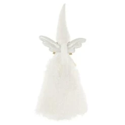 Fabric Christmas Tree Fairy Topper White Silver Long Robe 55cm -Halloween Supply Store XS7245 3 opt