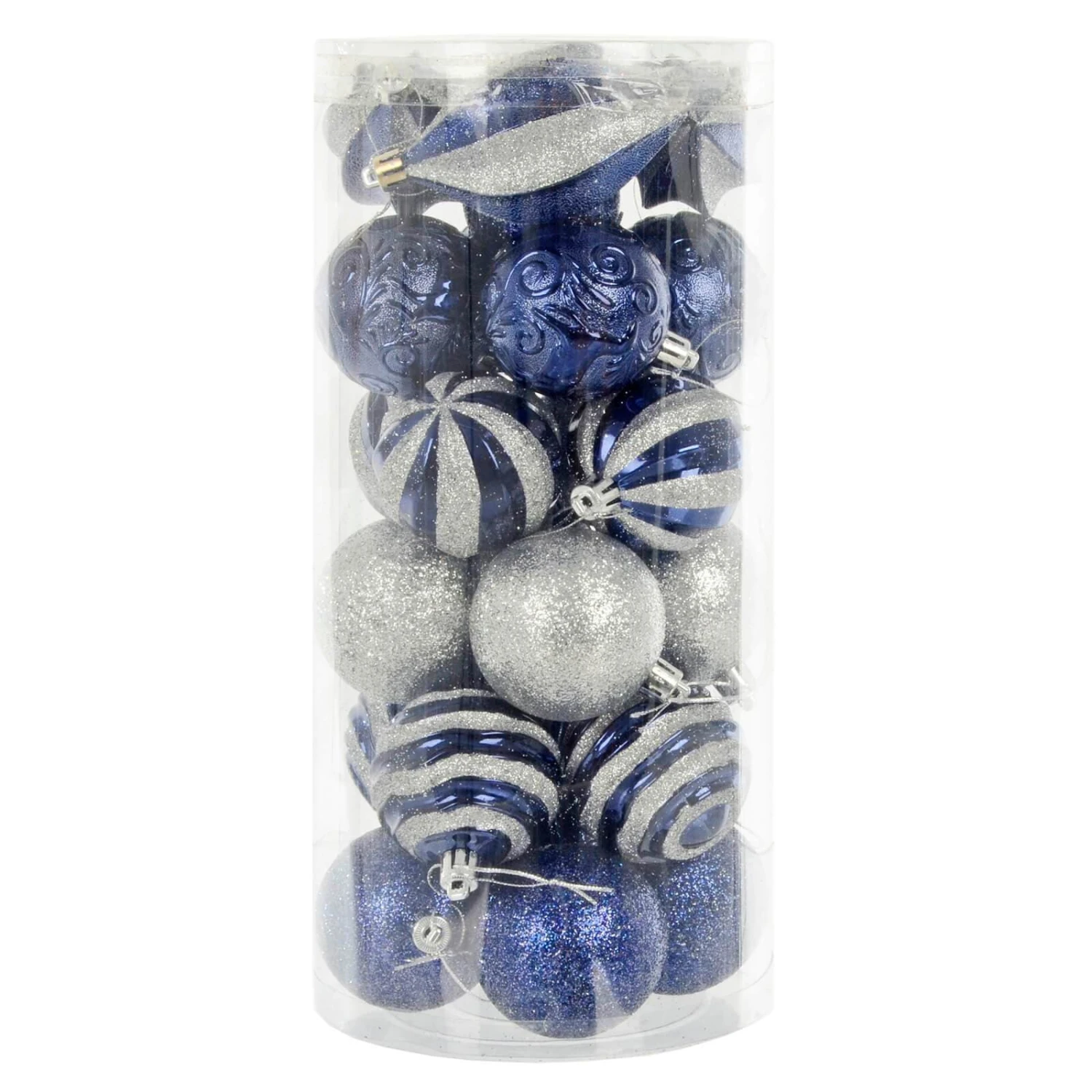 25pc Mixed Christmas Tree Baubles Set Decorations 6cm 8 25pc Mixed Christmas Tree Baubles Set Decorations 6cm - Image 6