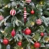 72pc Christmas Tree Baubles Set Mixed Design Decorations
