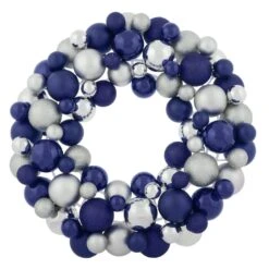 Round Christmas Bauble Wreath Hanging Decoration 45cm -Halloween Supply Store XS7263 1 opt