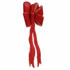 Light Up Christmas Door Bow Decoration Glitter 60cm -Halloween Supply Store XS7277 2 opt