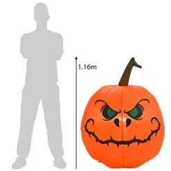 4ft Light Up Inflatable Evil Pumpkin Halloween Party Decoration -Halloween Supply Store XS7367 4 opt