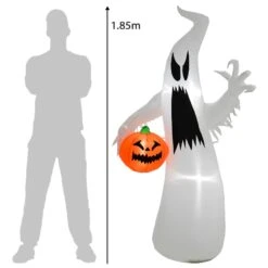 6ft LED Inflatable Ghost With Pumpkin Halloween Party Decoration -Halloween Supply Store XS7371 4 opt