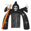 12ft Light Up Inflatable Halloween Arch Grim Reaper Decoration 1 12ft Light Up Inflatable Halloween Arch Grim Reaper Decoration -Halloween Supply Store XS7376 1 opt