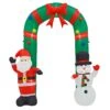 8ft Inflatable Light Up Santa Snowman Arch Christmas Decoration 1 8ft Inflatable Light Up Santa Snowman Arch Christmas Decoration -Halloween Supply Store XS7390 1 opt