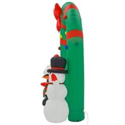 8ft Inflatable Light Up Santa Snowman Arch Christmas Decoration -Halloween Supply Store XS7390 3 opt