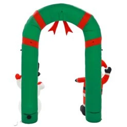 8ft Inflatable Light Up Santa Snowman Arch Christmas Decoration -Halloween Supply Store XS7390 4 opt