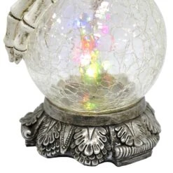 Skeleton Hand LED Crackle Glass Ball Halloween Decoration 20cm -Halloween Supply Store XS7408 5 opt