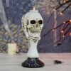Skull Candle Holder Skeleton Hand Halloween Decoration 22cm 2 Skull Candle Holder Skeleton Hand Halloween Decoration 22cm -Halloween Supply Store XS7412 LS 1 opt