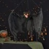 Light Up Black Bat Halloween Decoration Red Eyes 73cm -Halloween Supply Store XS7434 LS 1 opt