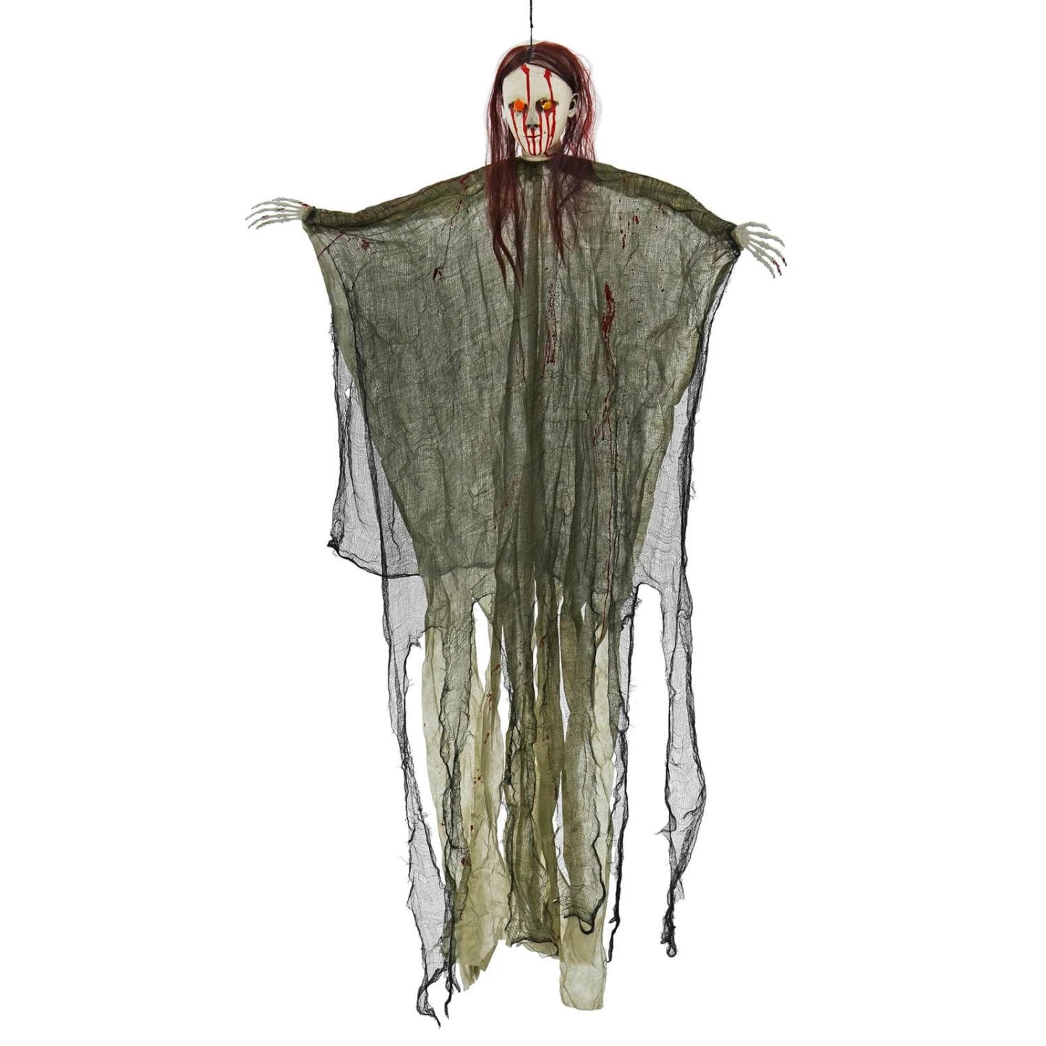 Hanging Vampiress Light Up Eyes Life Size Halloween Decoration 4 Hanging Vampiress Light Up Eyes Life Size Halloween Decoration - Image 2