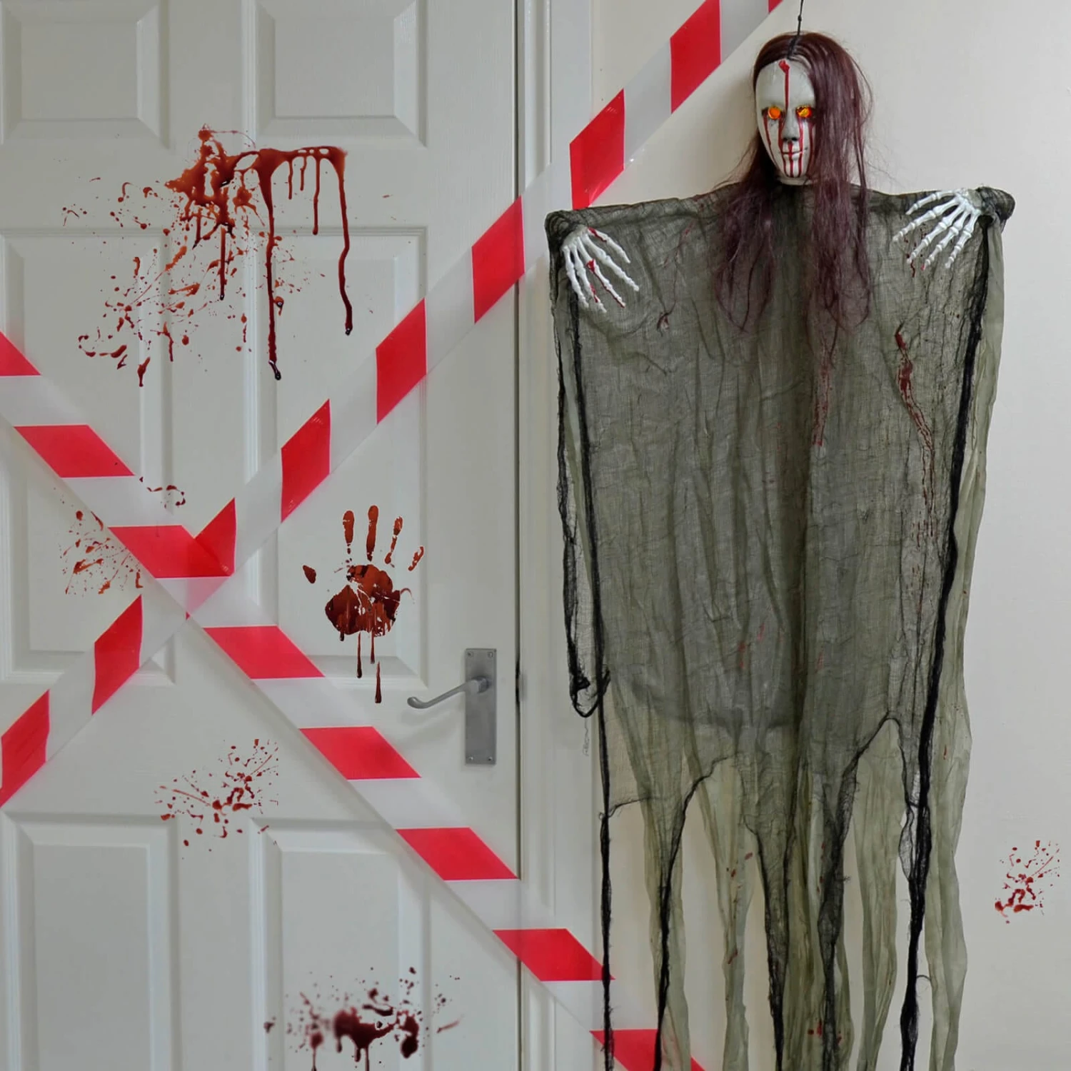 Hanging Vampiress Light Up Eyes Life Size Halloween Decoration 3 Hanging Vampiress Light Up Eyes Life Size Halloween Decoration