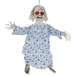 Light Up Scary Doll Red Eyes Sounds Halloween Decoration 60cm -Halloween Supply Store XS7444 1 opt