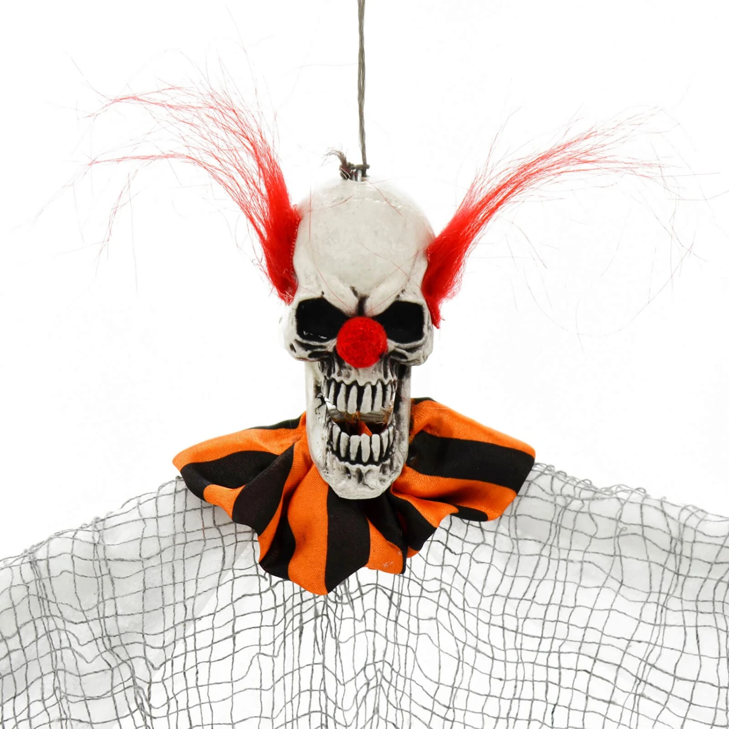 Set Of 3 Scary Clowns Skull Heads Halloween Decoration 58cm 5 Set Of 3 Scary Clowns Skull Heads Halloween Decoration 58cm - Image 3