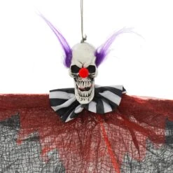 Set Of 3 Scary Clowns Skull Heads Halloween Decoration 58cm 9 Set Of 3 Scary Clowns Skull Heads Halloween Decoration 58cm -Halloween Supply Store XS7445 2b opt