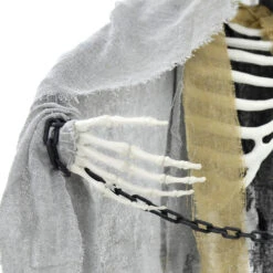 5ft Hanging Skeleton Flashing Eyes Chains Grey Decoration -Halloween Supply Store XS7449 3 opt