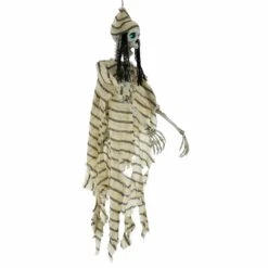 5ft Hanging Pirate Ghost Light Up Eyes Skeleton Decoration 8 5ft Hanging Pirate Ghost Light Up Eyes Skeleton Decoration -Halloween Supply Store XS7454 3 opt