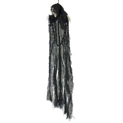 Hanging Skeleton With Chains Black Robe Ghost Decoration 60cm -Halloween Supply Store XS7456 3 opt