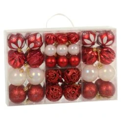 67pc Christmas Tree Baubles Set Mixed Size Design Decorations -Halloween Supply Store XS7477 1 opt